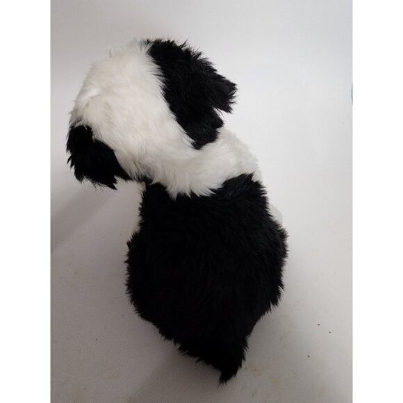 TY Beanie Buddy "Poofie" Black & White Sheep Dog 2002 Missing Bow - Picture 3 of 7